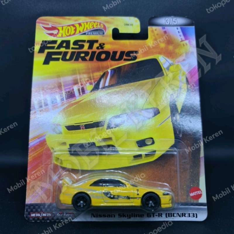 Promo Hot Wheels Fast Furious Nissan Skyline GT R BCNR33 Yellow Diskon 23 Di Seller Qairina