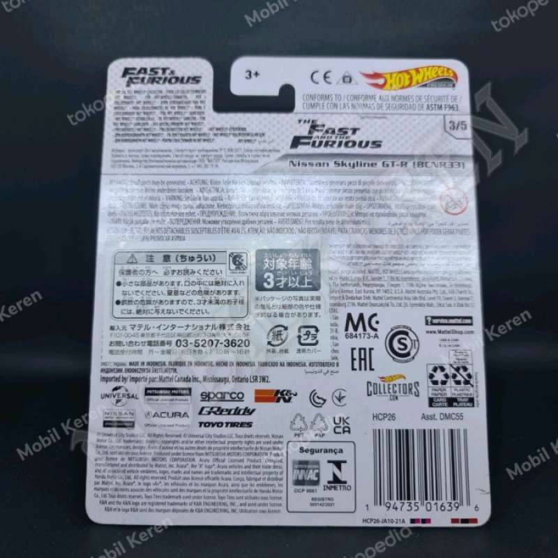 Promo Hot Wheels Fast Furious Nissan Skyline GT R BCNR Yellow Diskon Di Seller Qairina