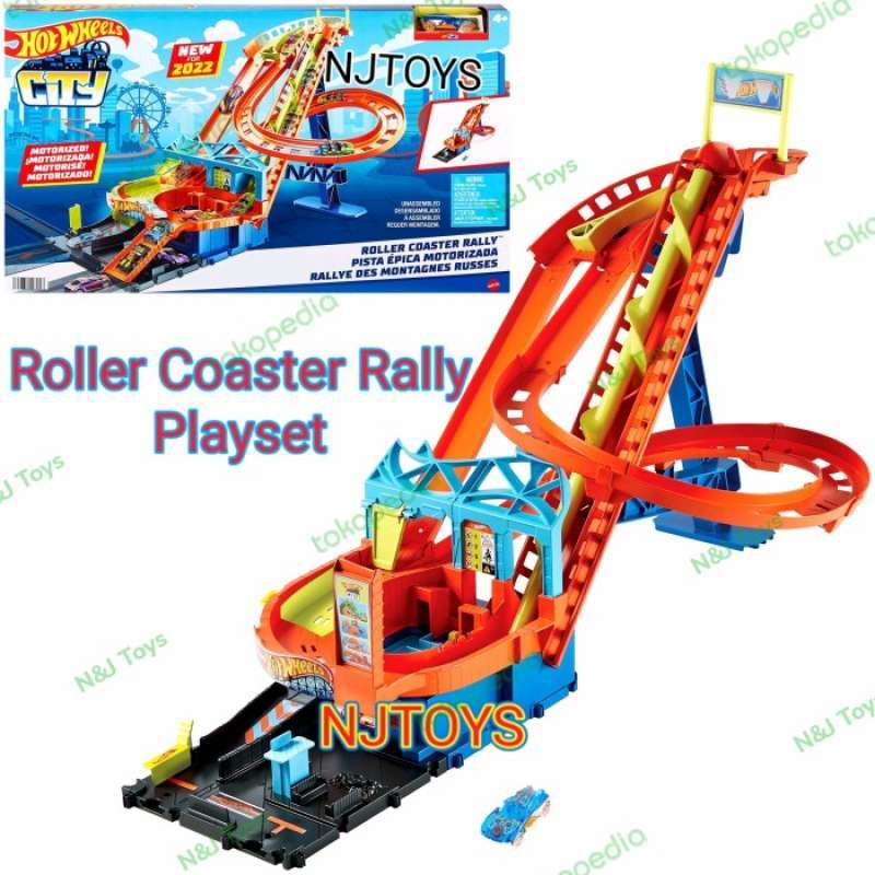 Promo Hot Wheels Track Roller Coaster Rally Trackset Mainan Trek Hotwheels Diskon 23 Di Seller