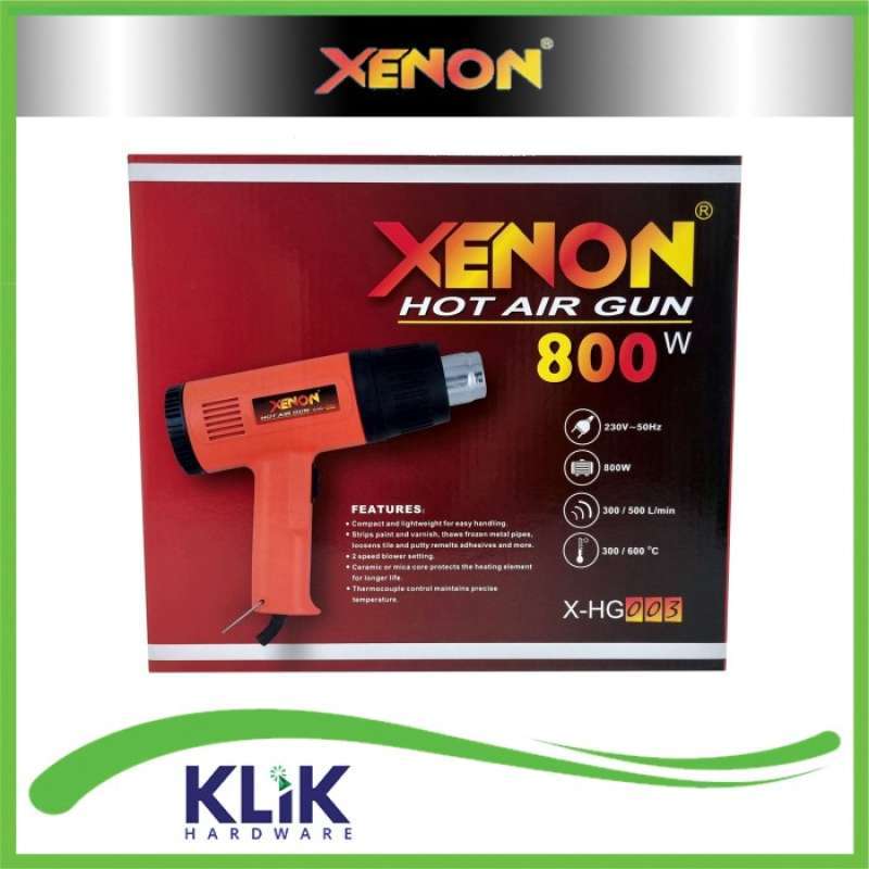 Promo Xenon Mesin Heat Gun Hot Air Gun Pistol Pemanas 800 Watt HG800 Diskon 23 Di Seller Rhmd
