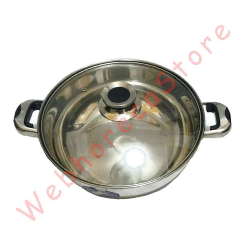 Promo Mandarin Duck Hot Pot Glass Lid Panci Shabu Suki Stainless Tutup Kaca Diskon 23 Di