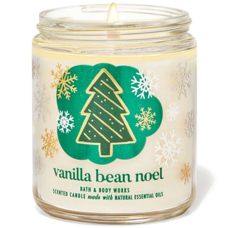 Promo Bath Body Works Bbw Vanilla Bean Noel Wick Medium Candle