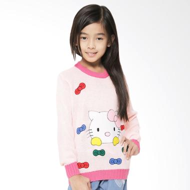 AdamsbellKitty Katun Sweater Anak - Pink
