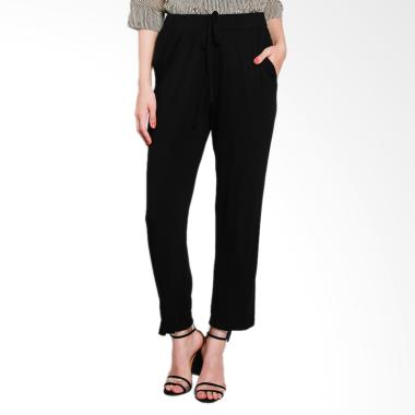Nikicio Jalur Pants Celana Wanita - Black
