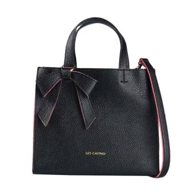 Les Catino Elmer Satchel Bag - Black