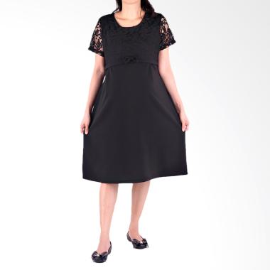 HMILL 1423 Baju Dress Hamil - Hitam