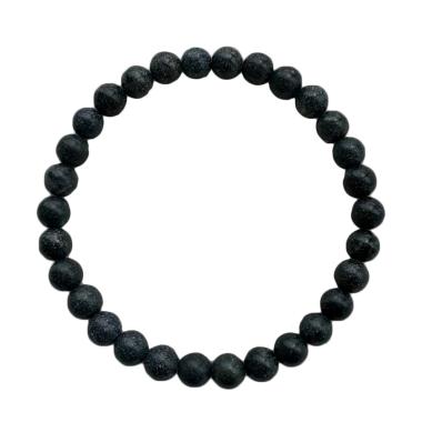 A-Kha Blackjade Uk S Batu Alam Gelang Kesehatan [6 mm]