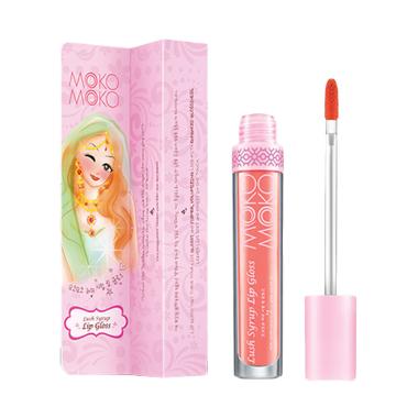 Moko Moko Lush Syrup Lip Gloss - Peach Red