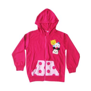 Rainy Collections Karakter Tsumtsum Jaket Sweater Anak - Pink Fanta [2-5 Tahun]