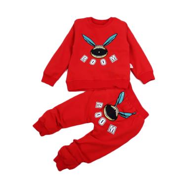 Chloe Babyshop Monster Room F973 Setelan Anak - Red