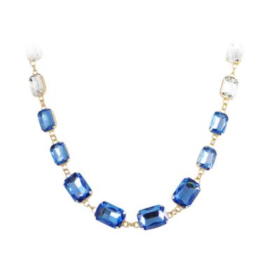 Gina Adornments Kristal Kalung - Biru