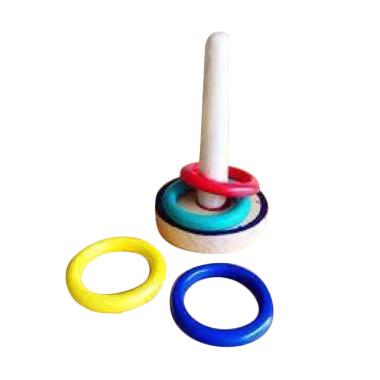Wooden Toys Lempar Gelang - Multicolor