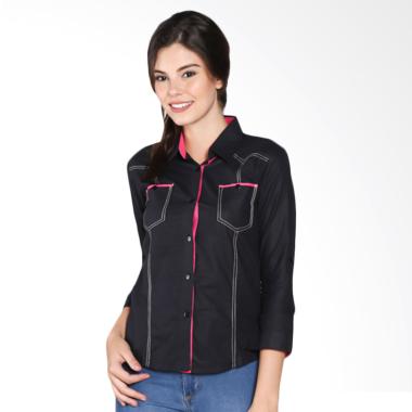 Yona Busana Meggie Lengan Panjang Atasan Wanita - Hitam