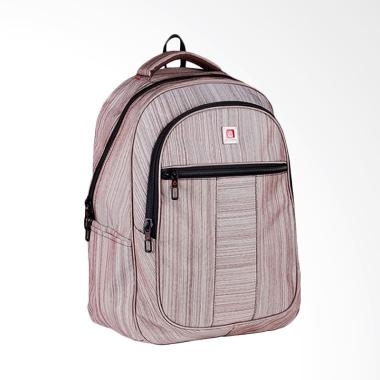 Carion Tas Ransel Laptop free Raincover Tas Pria - Coklat 730050