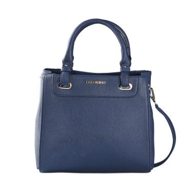 Les Catino Fay Satchel Solid Satchel Bags - Navy Blue Les Catino Fay Satchel Solid Satchel Bags - Navy Blue
