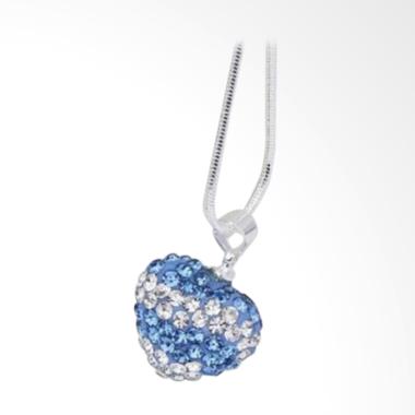 Bella & Co Necklace LKNSBN098 Aksesoris Kalung Lapis Silver - Blue