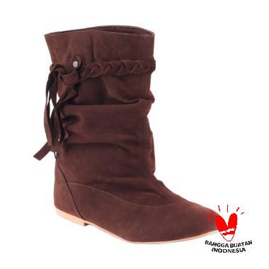 Blackkelly Clumsky LDG 162 Sepatu Boots Wanita - Coffee