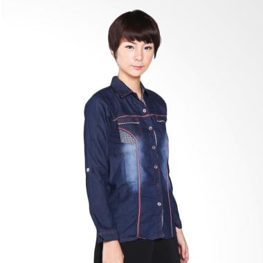 Yona Busana Nabila Lengan Panjang Levis Atasan Wanita