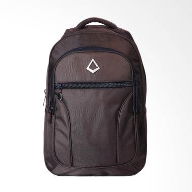 Carion Tas Ransel Laptop free Raincover Tas Pria - Coklat 730041
