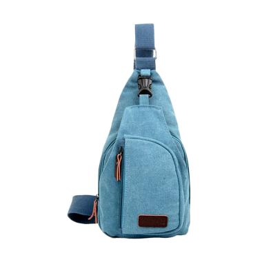 Martinversa Canvas Import Sling Bag Tas Pria - Blue
