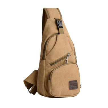 Martinversa Canvas Import Sling Bag Tas Pria - Khaki