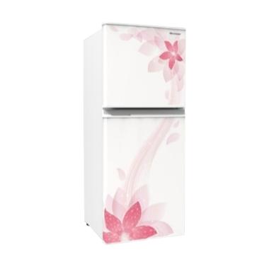 Sharp SJ-236ND-FW Kirei II Refrigerator - Flower White [2 Doors/ 187L]