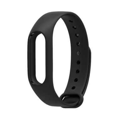 Xiaomi Mi Band 2 OLED Strap Silicone / Gelang Silicon MiBand 2 - Hitam