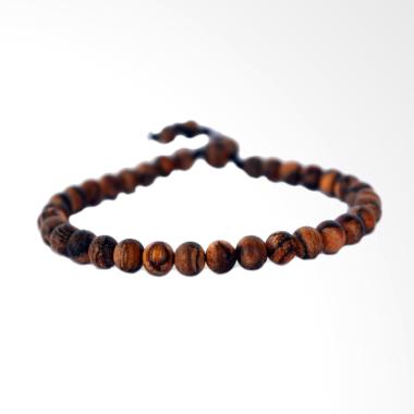Riza Craft Gaharu Asli Kalimantan 33 Butir Gelang Tasbih Kayu