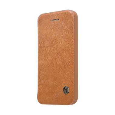 Nillkin Qin Leather Flip Cover Casing for iPhone SE/5s/5 - Brown
