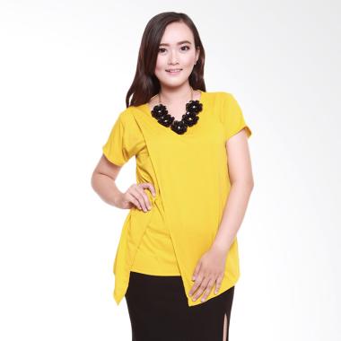Baju Island Top Cross Baju Hamil dan Menyusui - Kuning