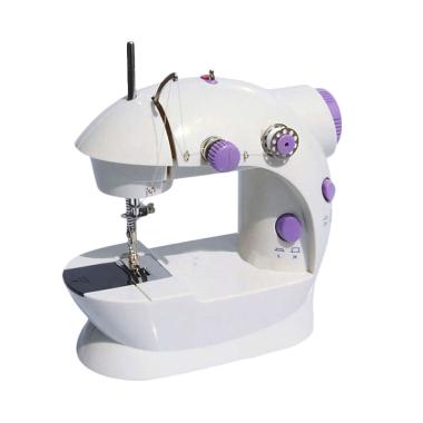 I2Y S2 4 in 1 Mini Sewing Machine with Pedal and Adaptor Portable Mesin Jahit - Putih
