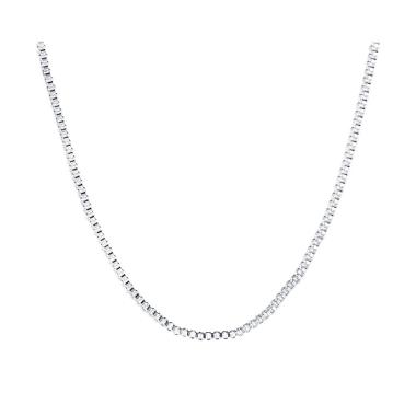 Bella & Co Chain Necklace LKNSPCC007-16 Aksesoris Kalung Rantai Lapis Silver