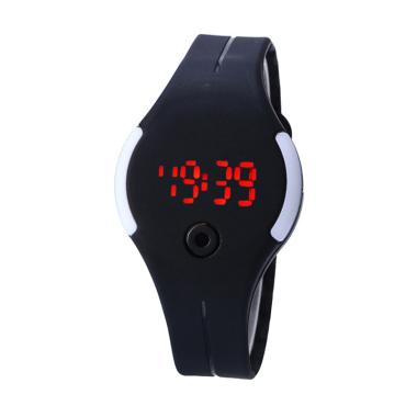 Teiton Sport Minimalis LED Jam Tangan Pria - Hitam