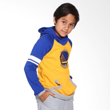 NBA Outerstuff 28OH5 Golden State Warriors Robust Pull Over Hoodie Kuning Kaos Basket Anak