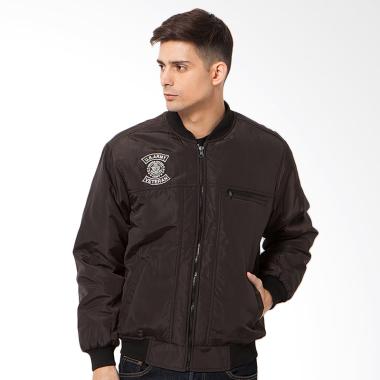 Evio 197 Bomber Jacket Pria - Brown