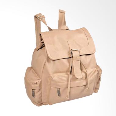 CBR 6 TC49 Kasual Tas Ransel Wanita - Coklat Mocca