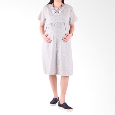 HMILL 1459 Baju Dress Hamil - Abu