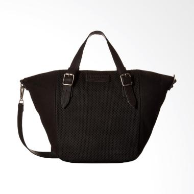 Liebeskind Berlin Dominique Leather Nabuck Handbag Tas Wanita - Black