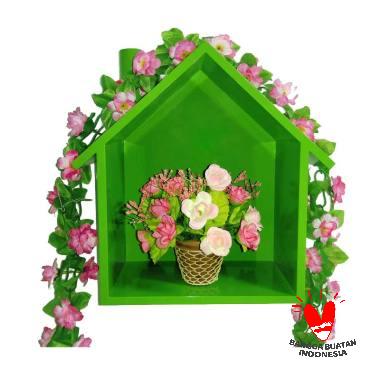 The Olive House Rumah Mini Gantungan Dinding - Hijau