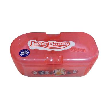 Lusty Bunny TB-1600 Powder Case with Puff Kotak Bedak Bayi - Merah