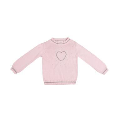 Branded Outlet BO 1030 Sweater H&M Love Sweater Anak Perempuan - Pink