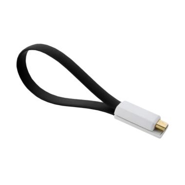 Wanky Magnetic Micro USB Kabel Data - Hitam