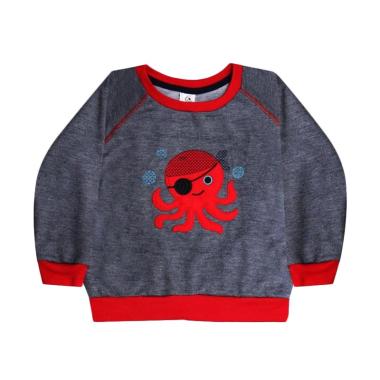 MacBear Kids Pirate Octopus Sweater Anak - Grey