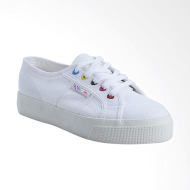 Superga 2730 Cotw Colors Hearts Sneaker Shoes Wanita - White