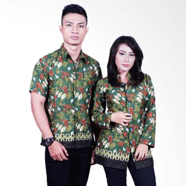 Batik Putri Ayu Solo SRB604 Blouse Set Batik Couple - Hijau