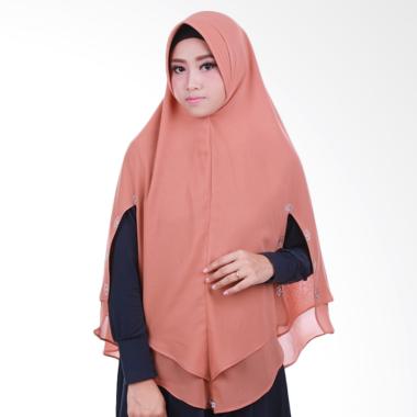 Atteenahijab Khimar Mafaza Jilbab Instant - Mocca