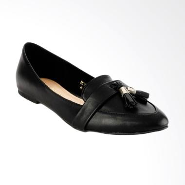 NICHOLAS EDISON Sabina Flat Shoes Wanita - Black