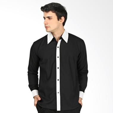 CBR Six Kemeja Pria Tangan Panjang - Hitam [ISC 212]
