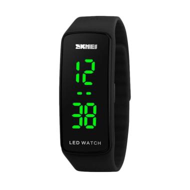 SKMEI 1119 Sport Rubber LED Watch - Black