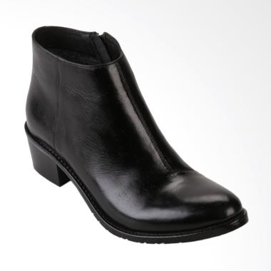 Marelli GX0001 Kulit Sepatu Boots Wanita - Hitam Marelli GX0001 Kulit Sepatu Boots Wanita - Hitam